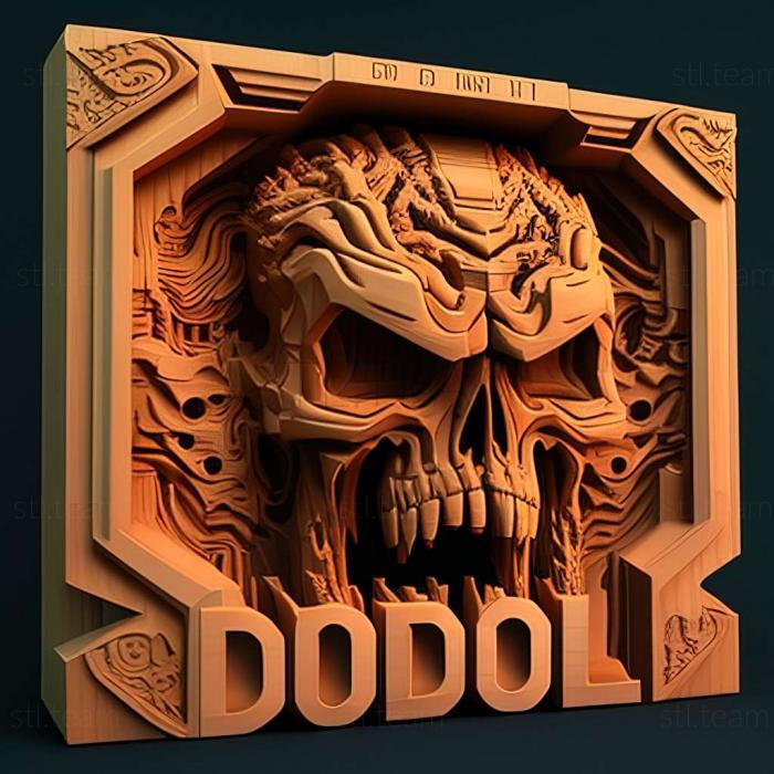 3D model Doom 2 Hell on Earth game (STL)